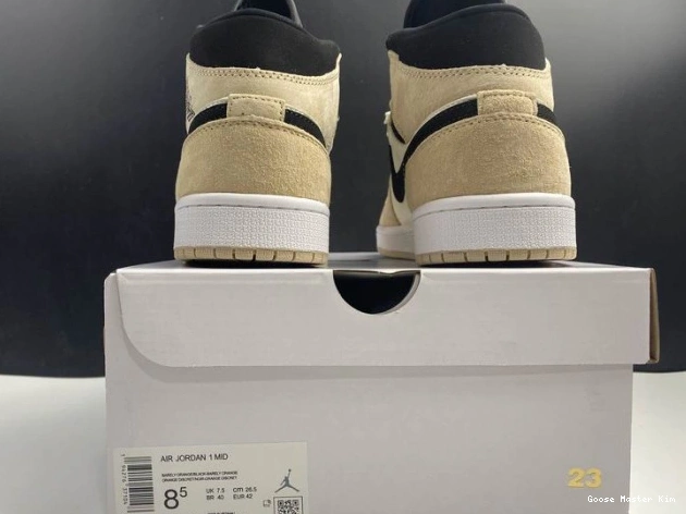 'Barely Jordan Mid Air BQ6472 -800 1 Orange' 0701